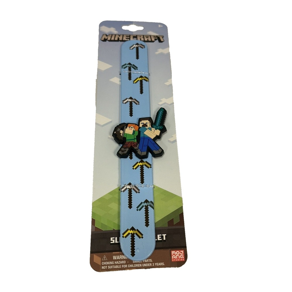 minecraft kids snap‎ slap bracelet